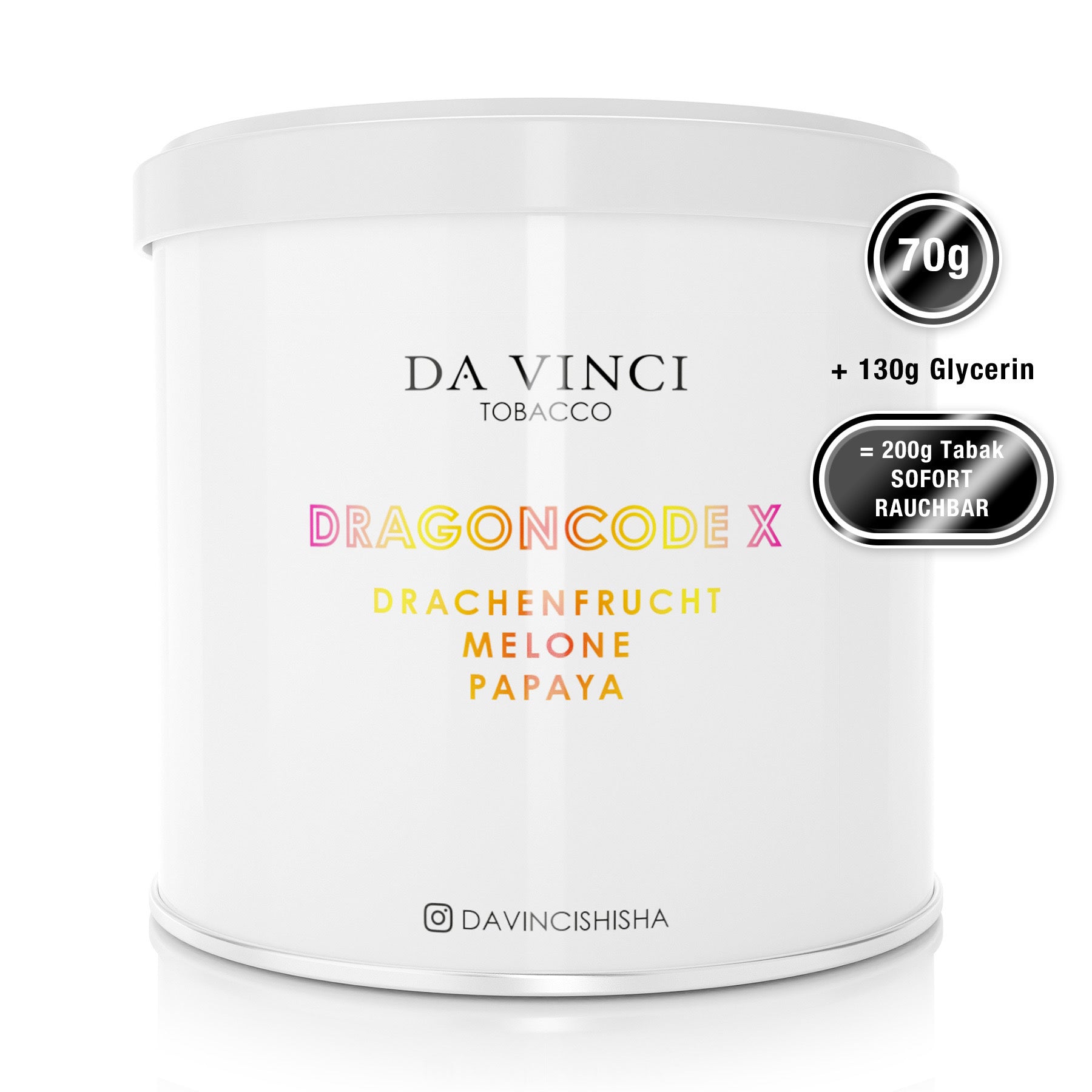 DA VINCI – DRAGON CODE X 70g Tabak (8692892401996)