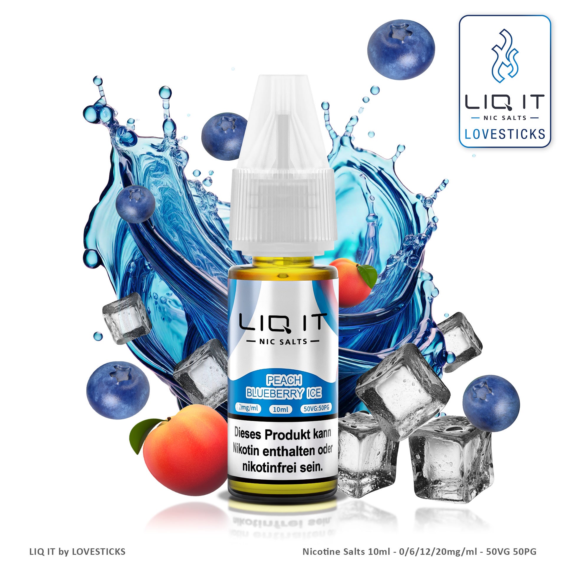 PEACH BLUEBERRY ICE - LIQIT 0mg ohne Nikotin Fruchtig & Erfrischend davinci-shisha.de PEACH BLUEBERRY ICE - LIQIT 0mg ohne Nikotin Fruchtig & Erfrischend davinci-shisha.de