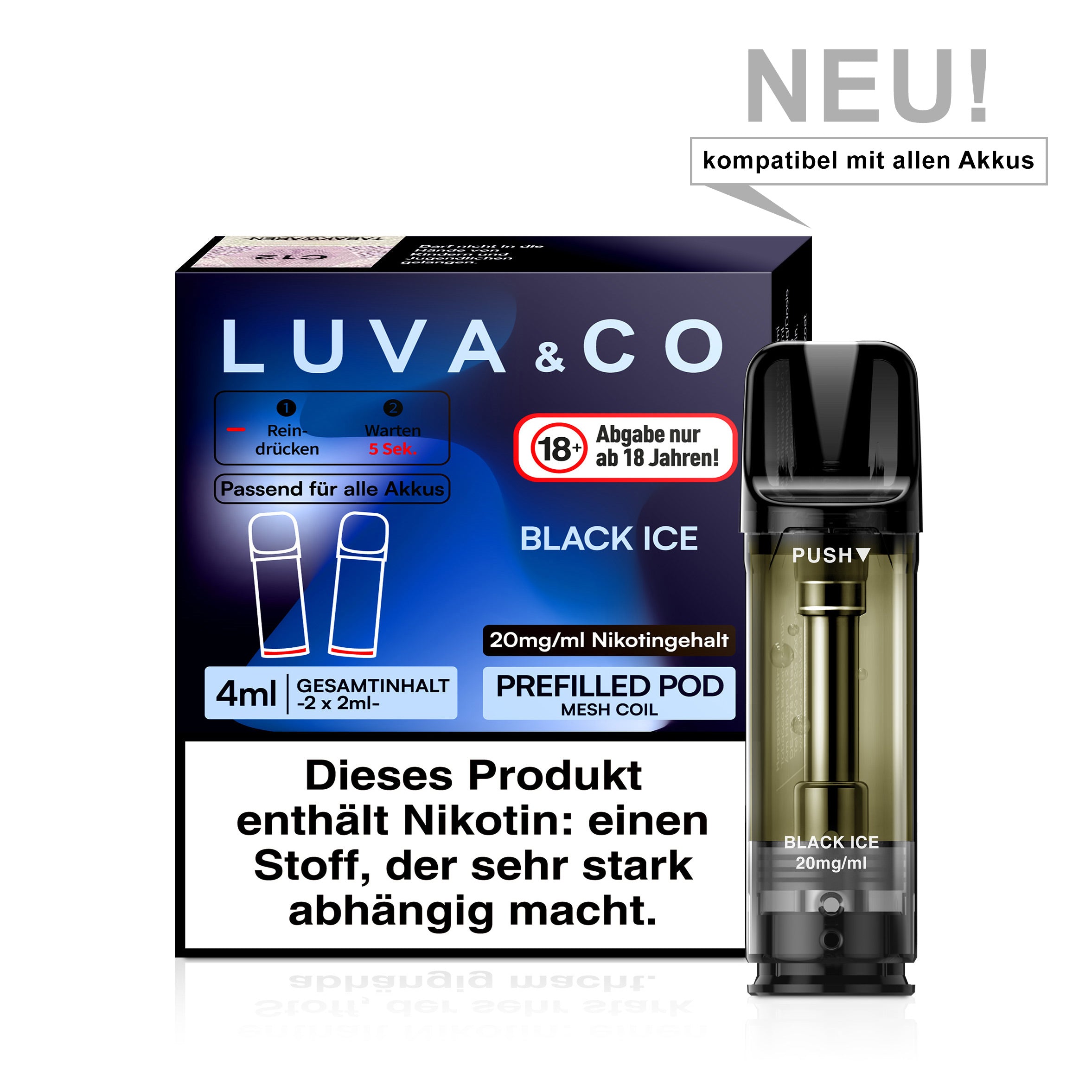 LUVA & CO - Black Ice Elfa Kompatibel | Gnstig kaufen davinci-shisha.de LUVA & CO - Black Ice Elfa Kompatibel | Gnstig kaufen davinci-shisha.de