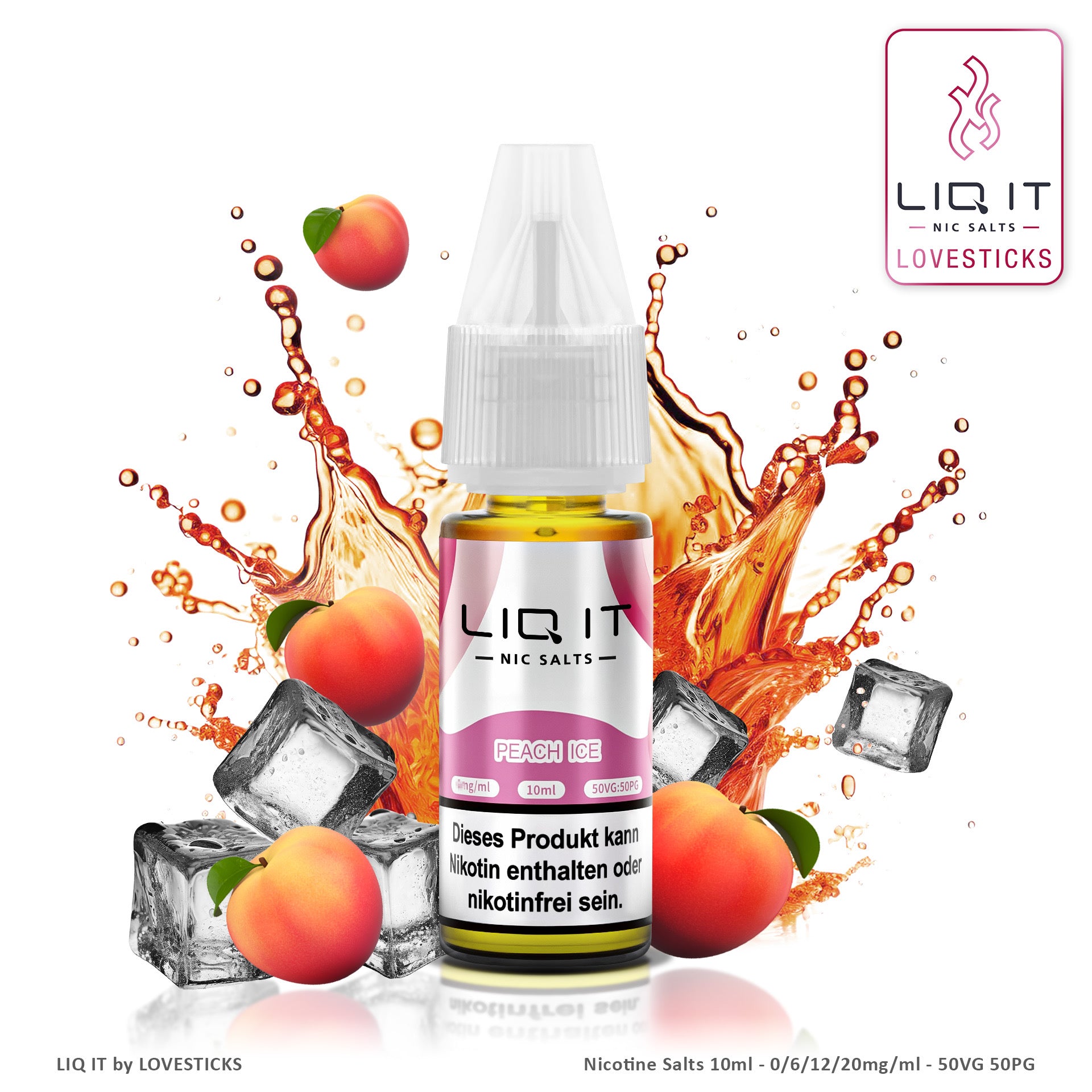 E Shisha Liquid Ohne Nikotin LIQ IT Peach Ice 0mg Nikotinfrei, ohne Nikotin Liquid kaufen davinci- E Shisha Liquid Ohne Nikotin LIQ IT Peach Ice 0mg Nikotinfrei, ohne Nikotin Liquid kaufen davinci-