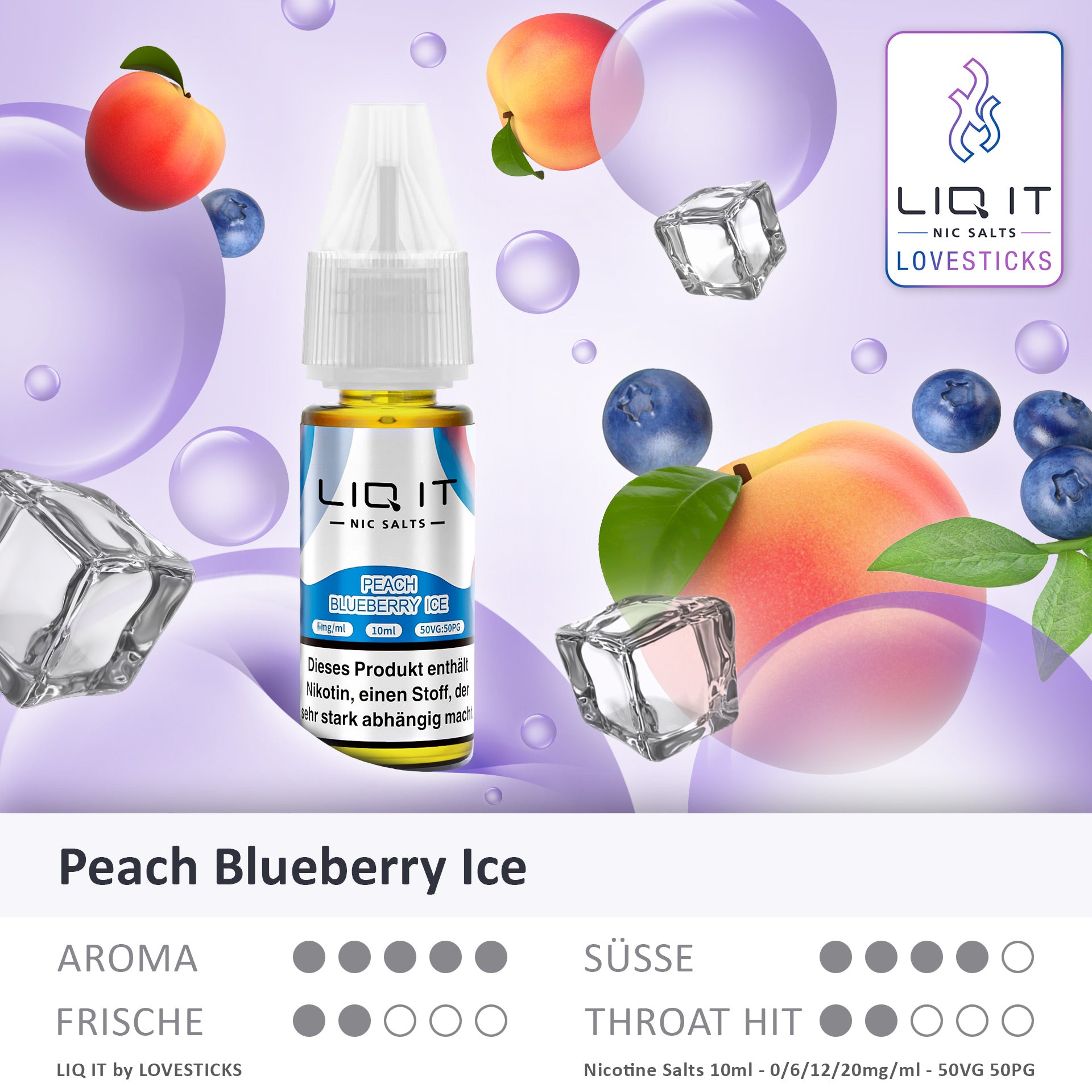PEACH BLUEBERRY ICE- LIQ IT 0MG/ML (8821394473292)