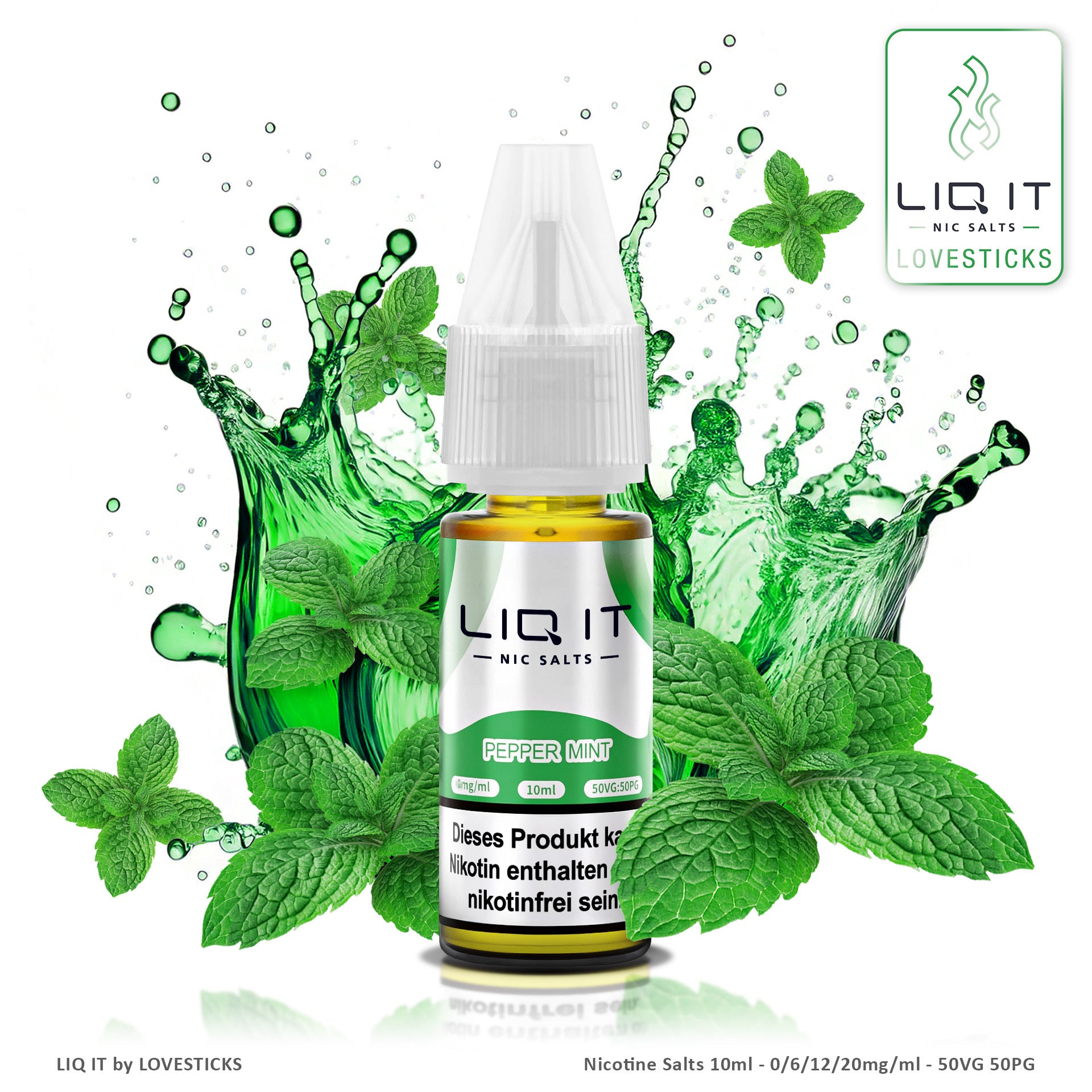 ELFLIQ ohne Nikotin NIKOTINFREI 0MG/ML ELFBAR LIQUID Spearmint Minze davinci-shisha.de ELFLIQ ohne Nikotin NIKOTINFREI 0MG/ML ELFBAR LIQUID Spearmint Minze davinci-shisha.de