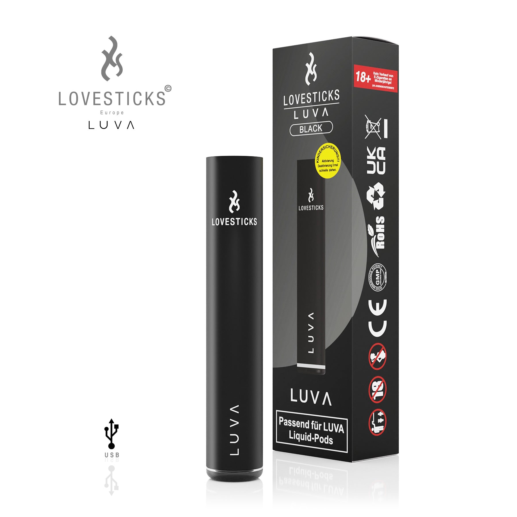 Lovesticks - LUVA BLACK (8287373721831)