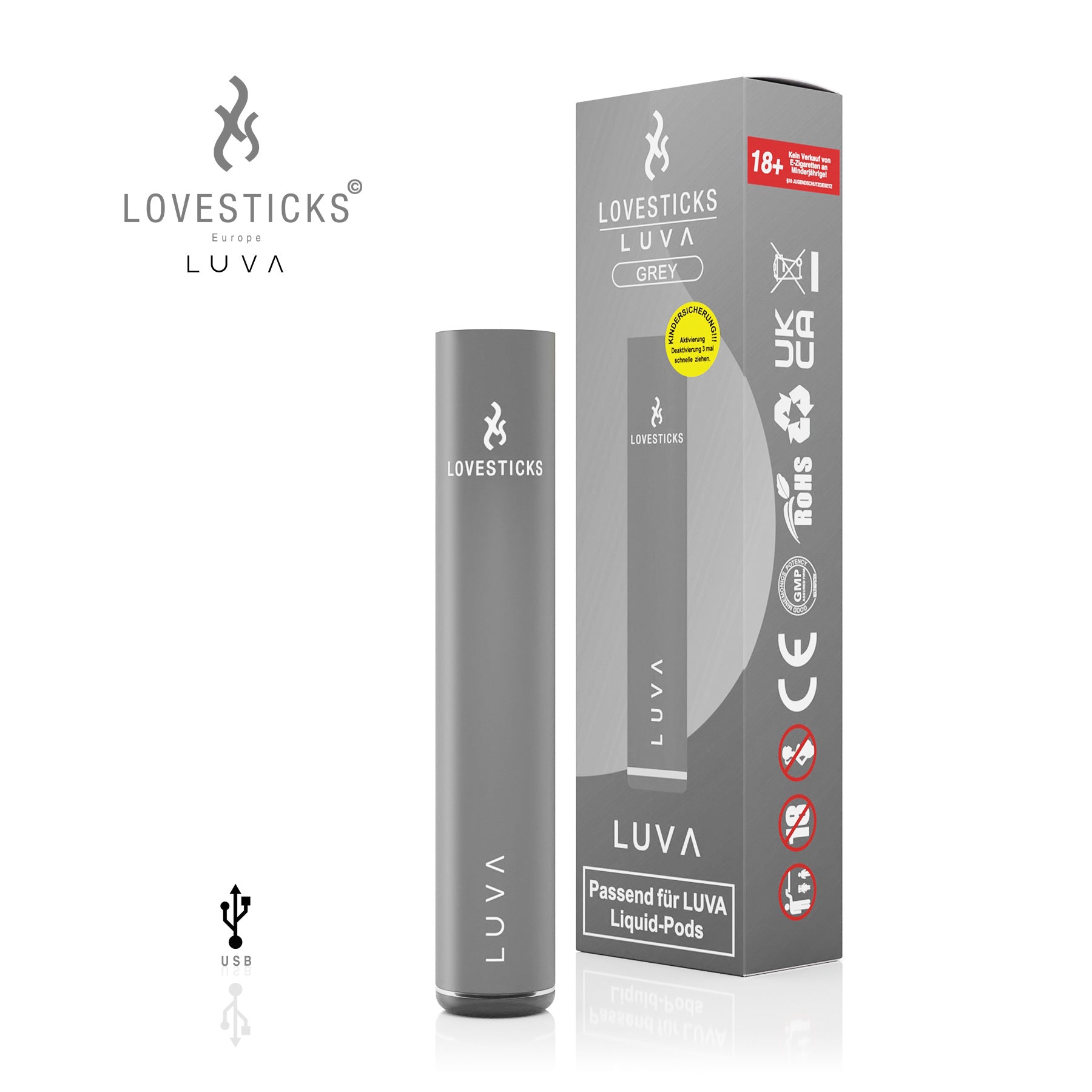 Lovesticks - LUVA GREY (8575595610444)