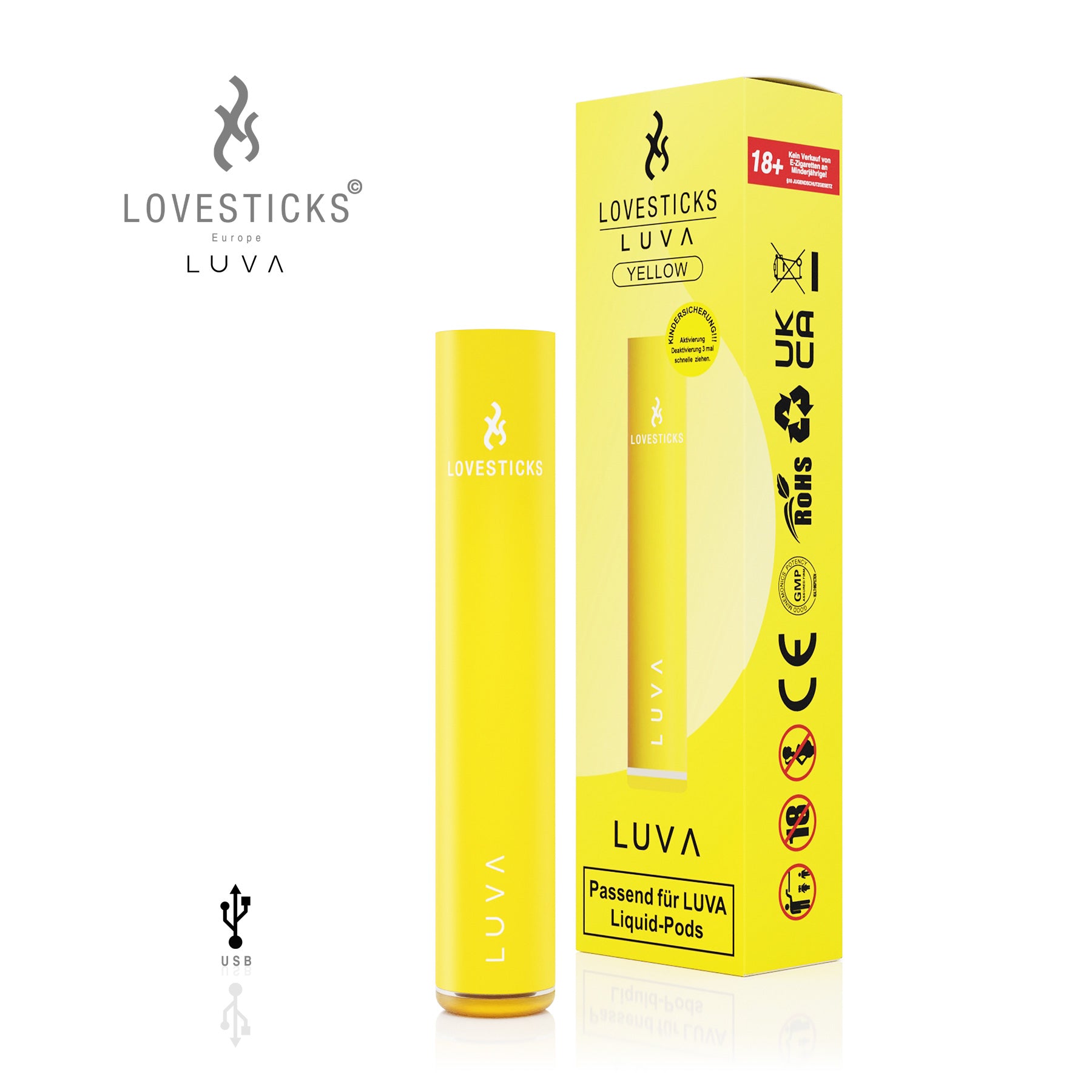 Lovesticks - LUVA YELLOW (8575594824012)