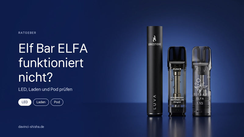 Elf Bar ELFA leuchtet, blinkt oder lädt nicht: Das kannst du prüfen