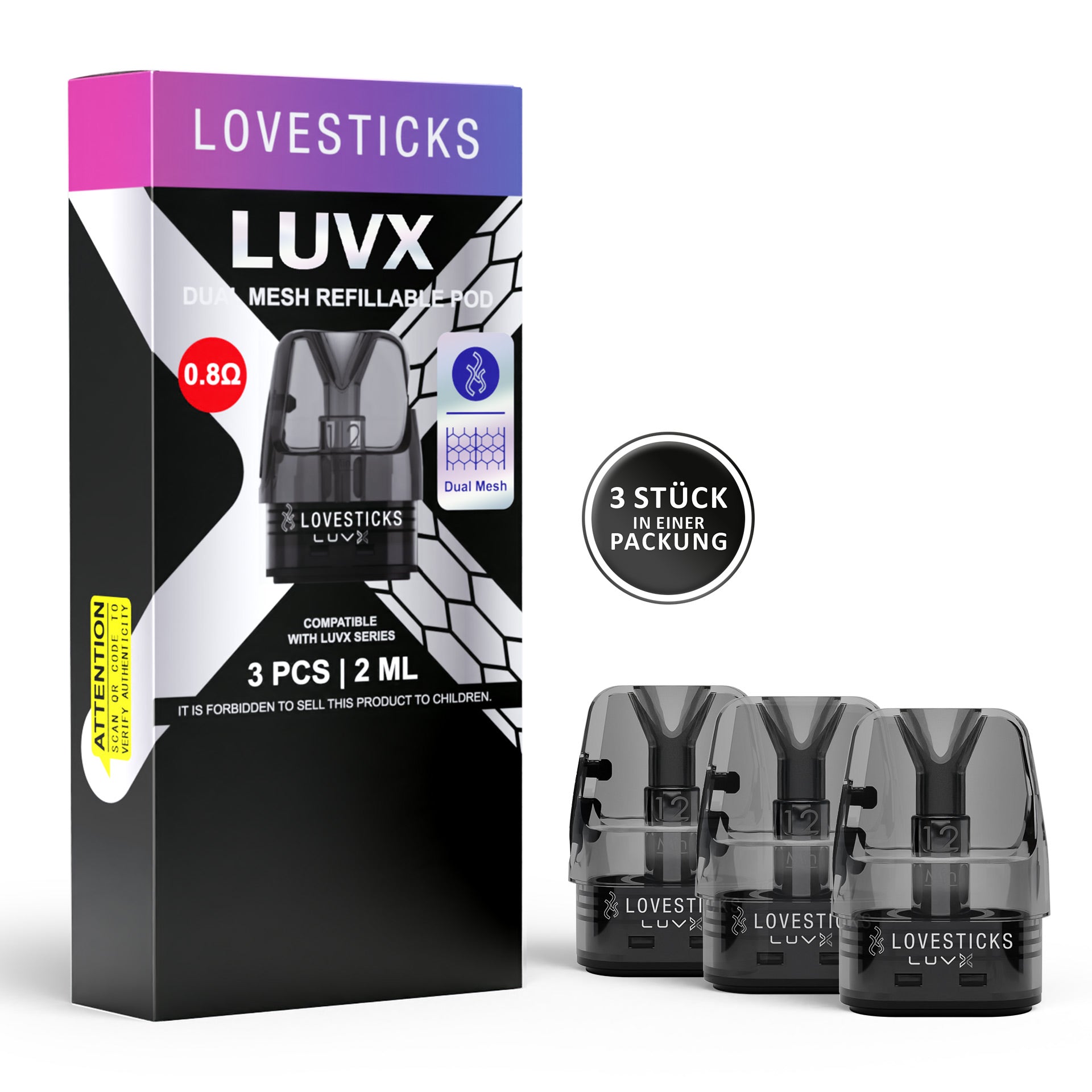 LOVESTICK LUVX POD (3er - Set) (9342396072268)