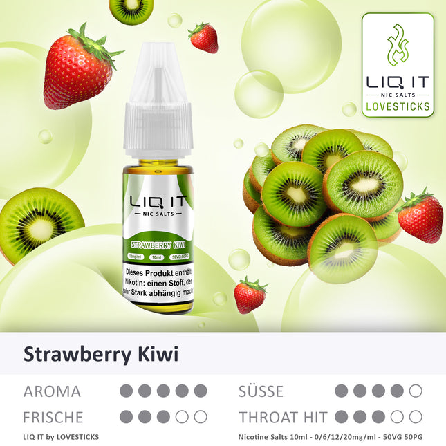 STRAWBERRY KIWI - LIQIT 0MG/ML ohne Nikotin (9382783811916) (9382785417548) (9382787711308) (9377281900876)