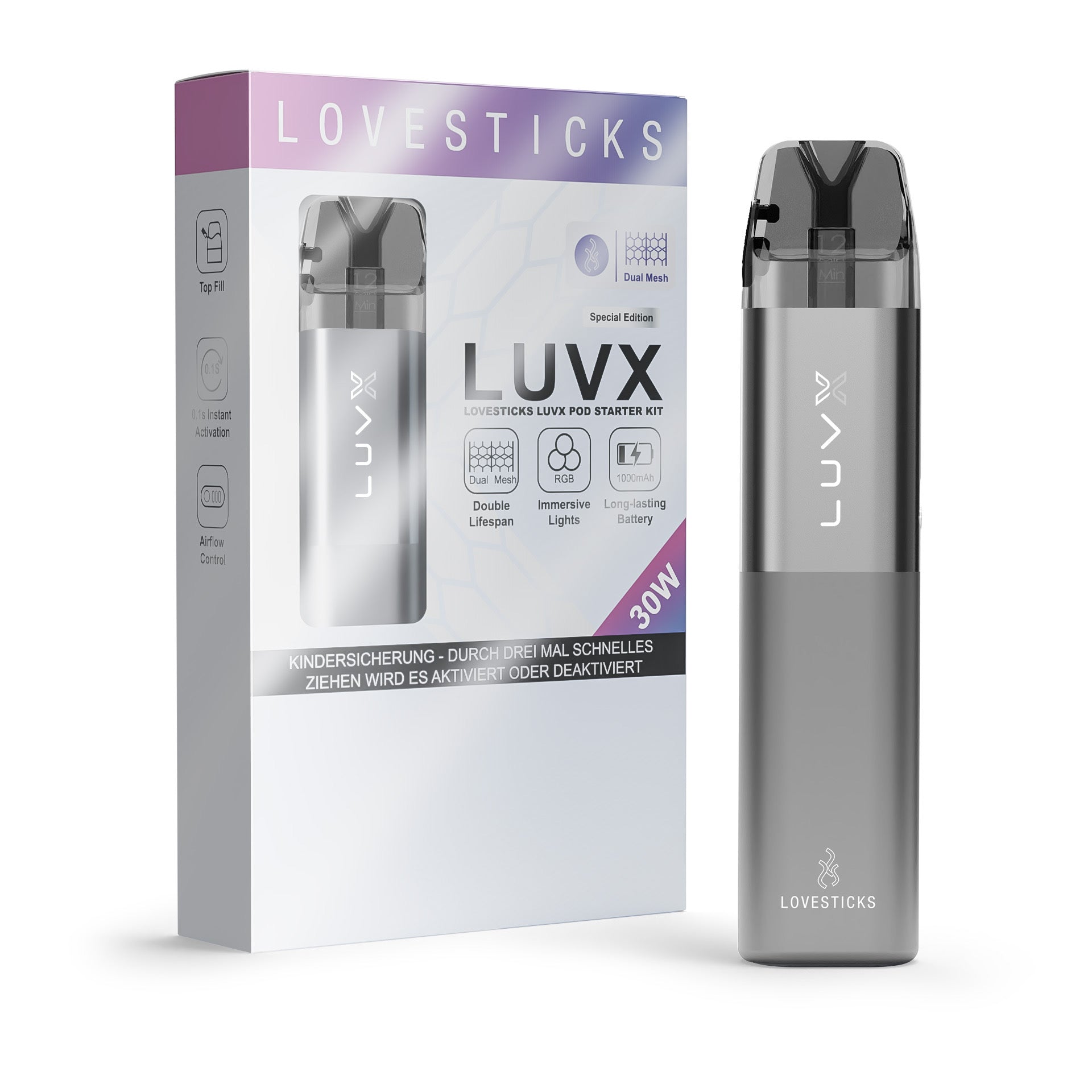 LOVESTICK LUVX - GREY (9342390108492)