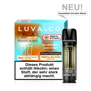 LUVA & CO Prefilled Pod - Blueberry Coconut (14869242970444)