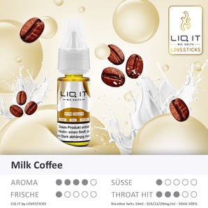 LIQIT - MILK COFFEE 6MG/ML (9377280459084)