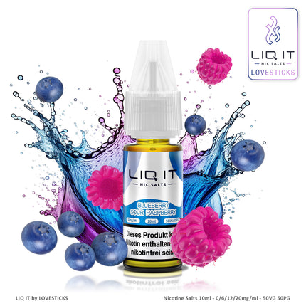 BLUEBERRY SOUR RASPBERRY - LIQIT 0MG/ML ohne Nikotin (8821388935500) (8766069309772) (8766034116940)