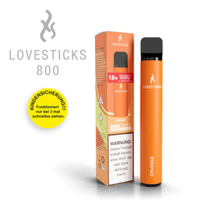 LOVESTICKS 800 – ORANGE E-Zigarette (8027935047911)