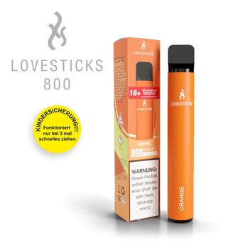 LOVESTICKS 800 – ORANGE E-Zigarette (8027935047911)