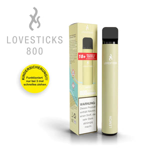 LOVESTICKS 800 – LEMON E-Zigarette (8027942125799)