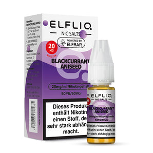 ELFLIQ 20mg/ml Blackurrant Aniseed (14966162456908)