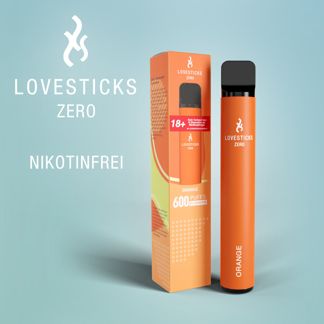 LOVESTICKS ZERO NIKOTINFREI – ORANGE E-ZIGARETTE (8072162246887)