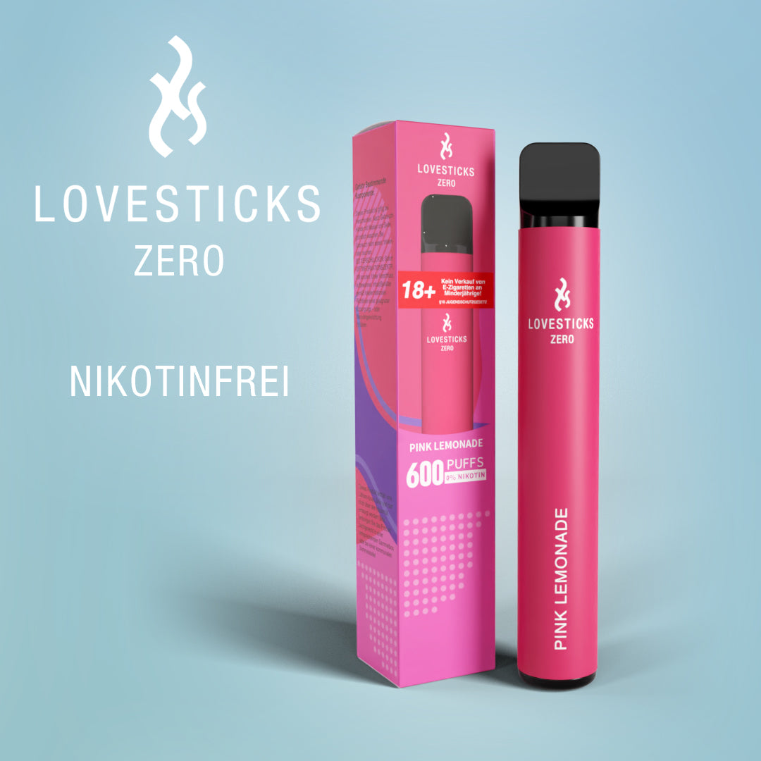 LOVESTICKS ZERO NIKOTINFREI – PINK LEMONADE E-ZIGARETTE (8072145436903)