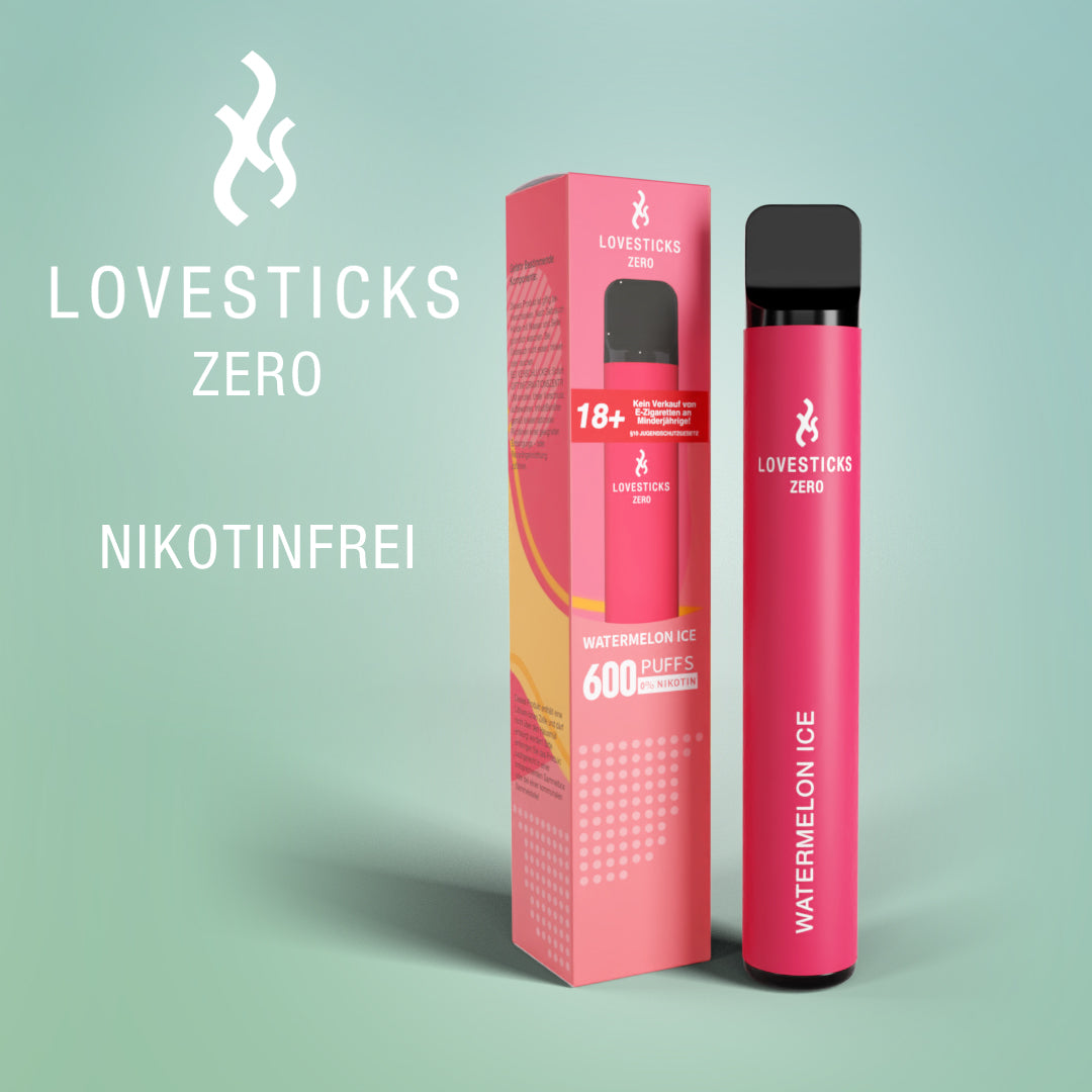 LOVESTICKS ZERO NIKOTINFREI – WATERMELON ICE E-ZIGARETTE (8072232960231)