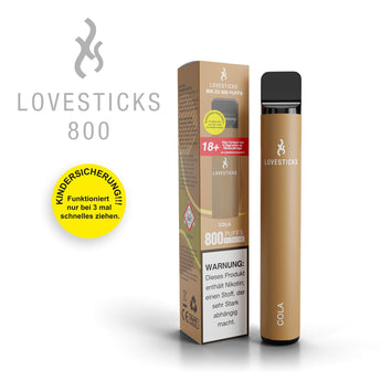LOVESTICKS 800 – COLA E-Zigarette (8125160915239) (8027947434215)