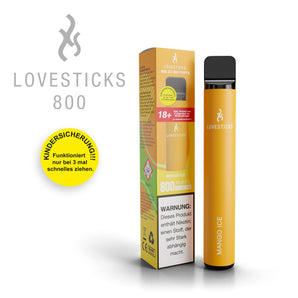 LOVESTICKS 800 – MANGO ICE E-Zigarette (8125159244071) (8022472589543)