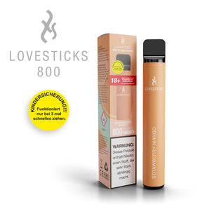 LOVESTICKS 800 – STRAWBERRY MANGO E-Zigarette (8368832840017) (8366565392716)